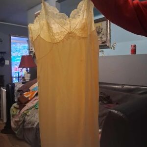 Vassarette Cream Lace Chemise